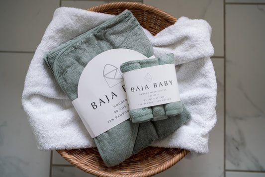Sage Bamboo/Cotton Wash Cloths (3 Pack)