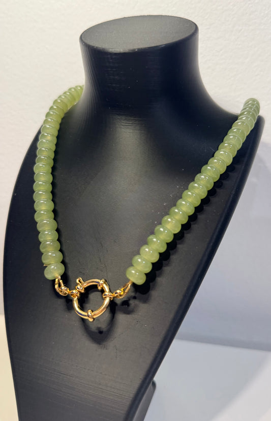 Palm Green Chunky Necklace
