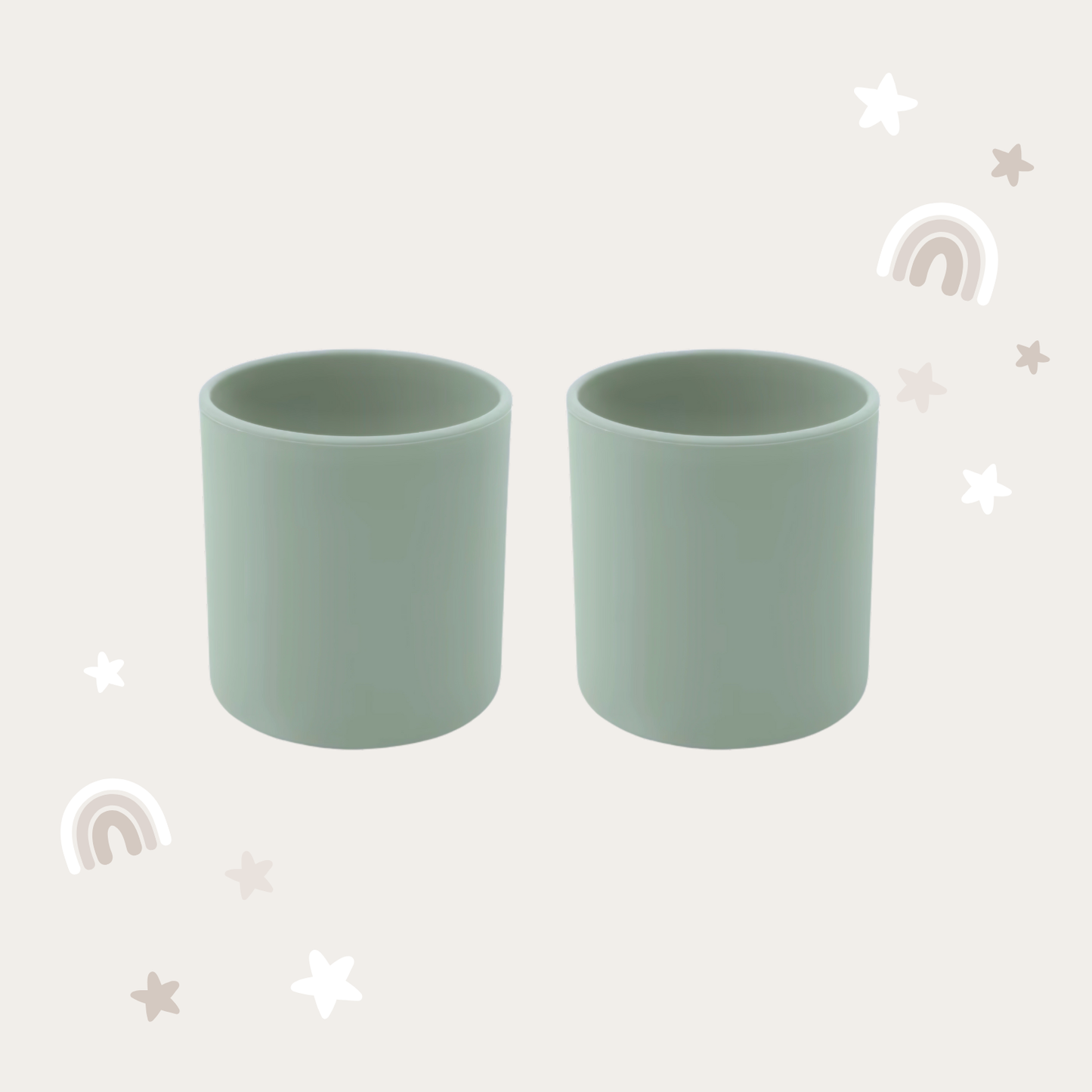 Toddler Dinnerware Cups - Sage