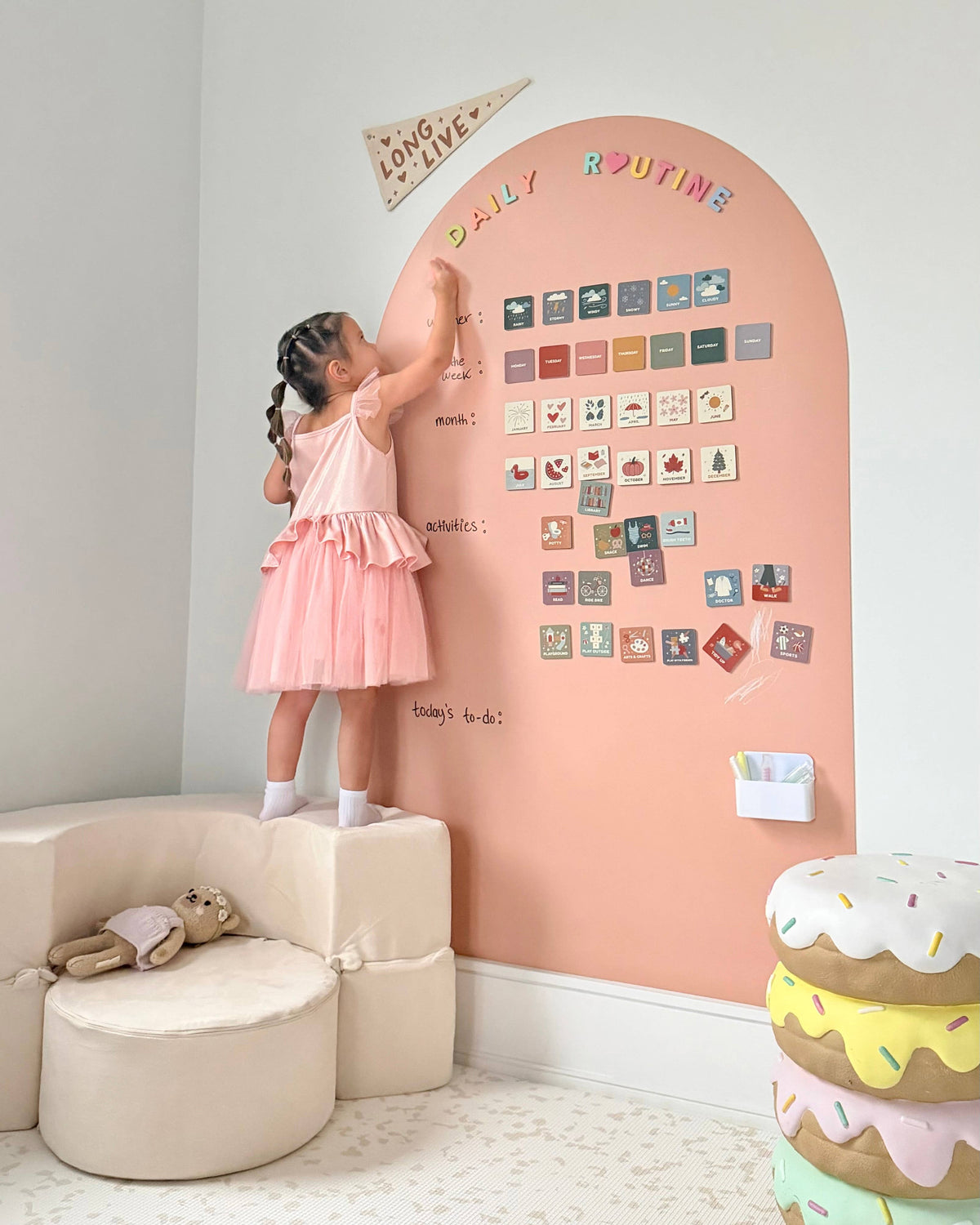 JUMBO Magic Playwall - Arch Magnetic Wall Decal for Kids