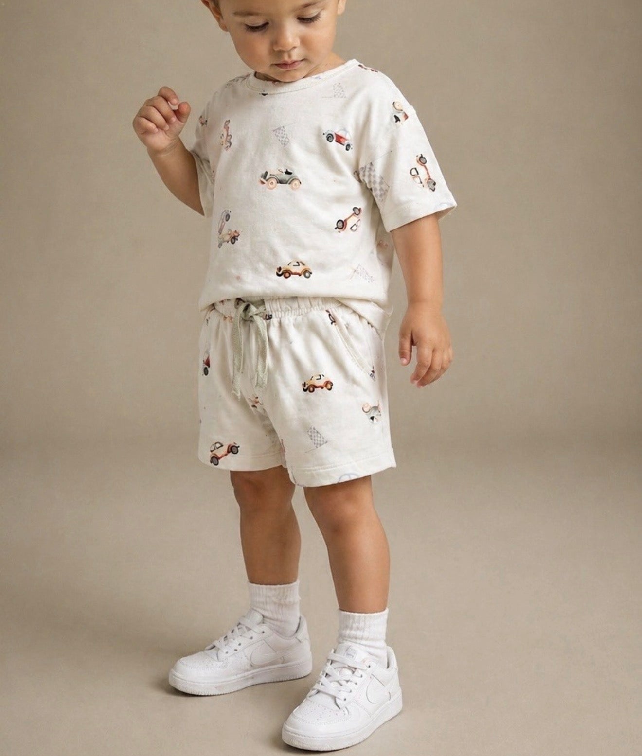 Bamboo Short Set- Classic Cars