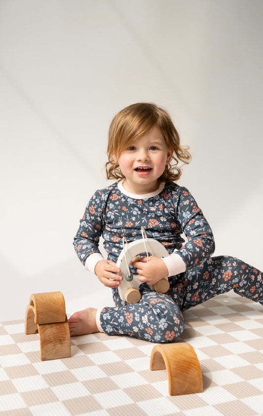 2-Piece Bamboo Set- Midnight Floral