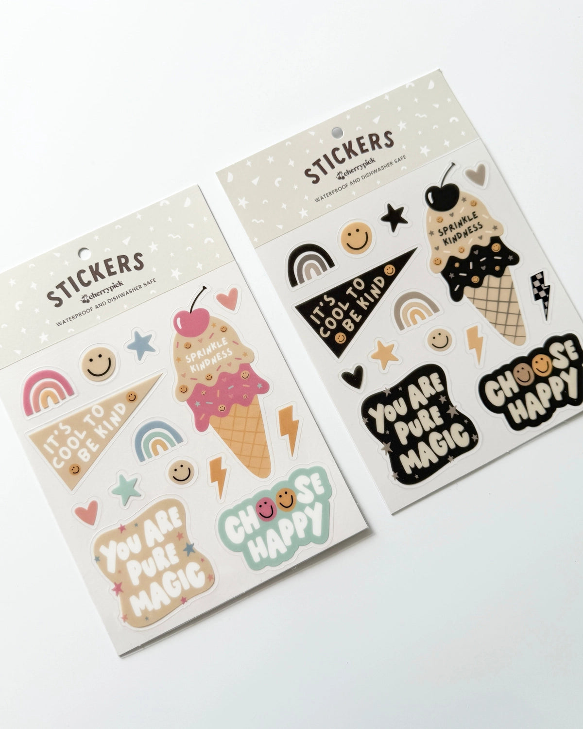 Kindness Waterproof Sticker Sheet
