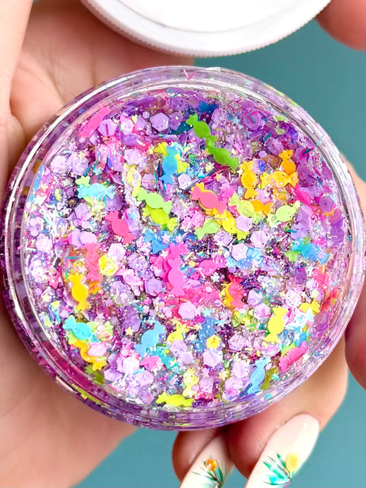 Glittery Hair Gel