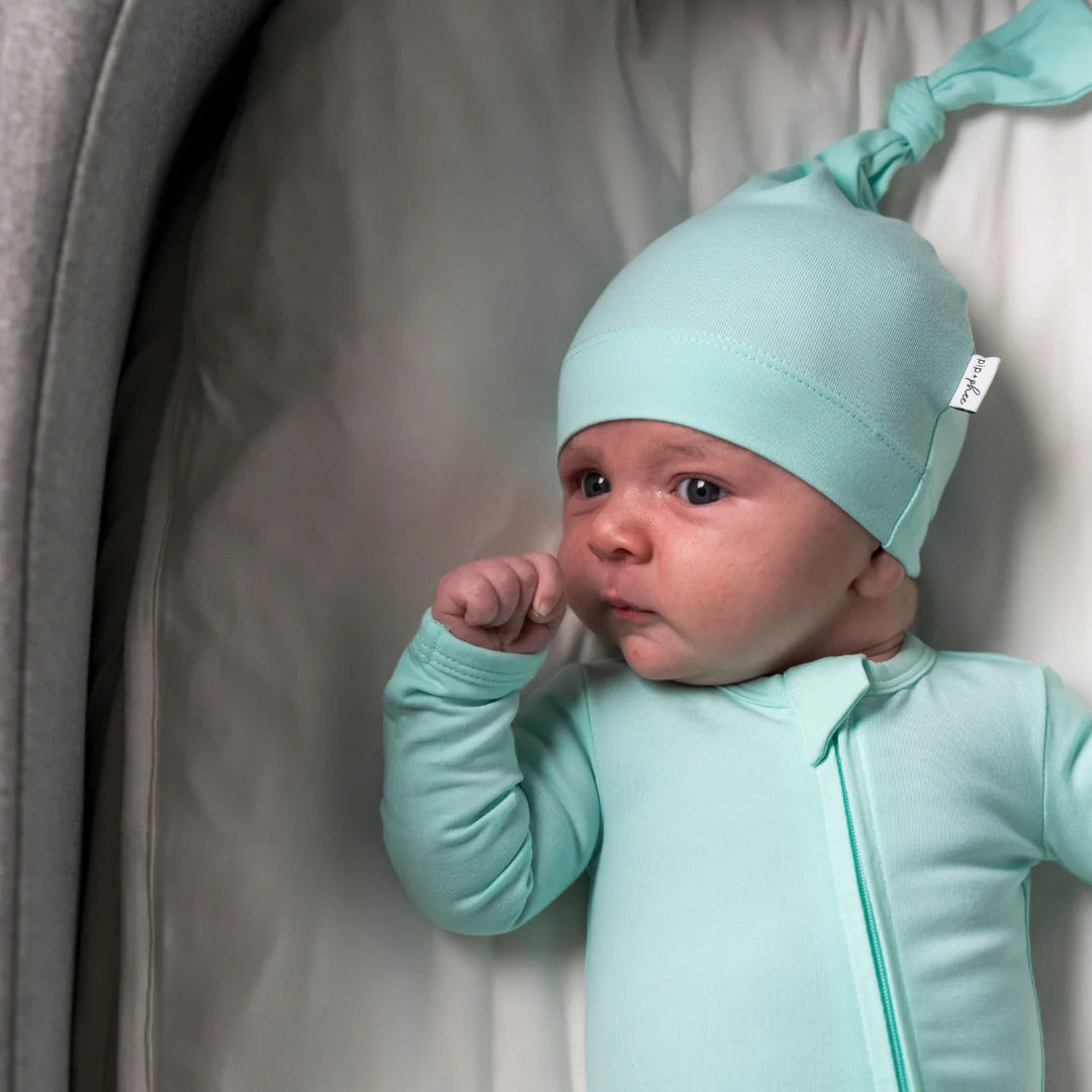 Cotton Knot Hat-Spearmint