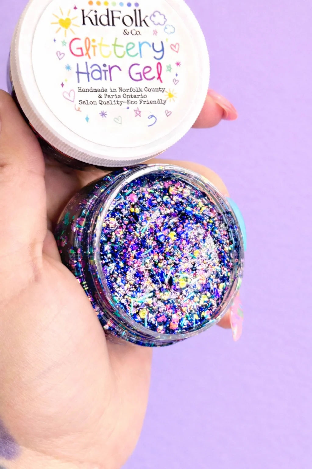 Glittery Hair Gel