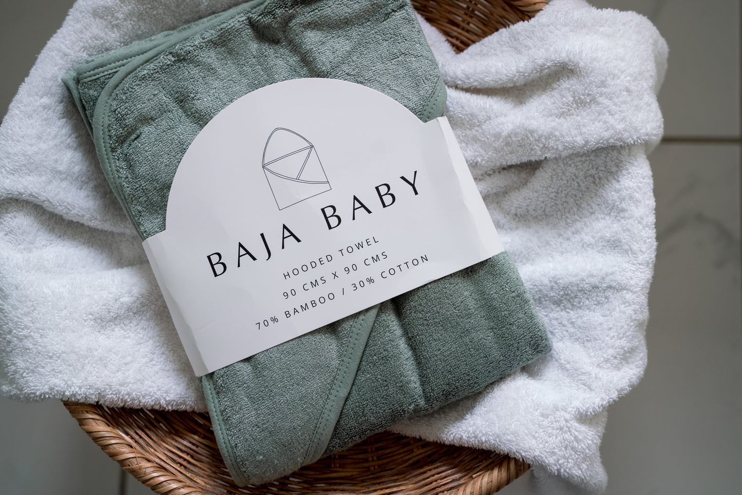 Hooded Towel (Sage)