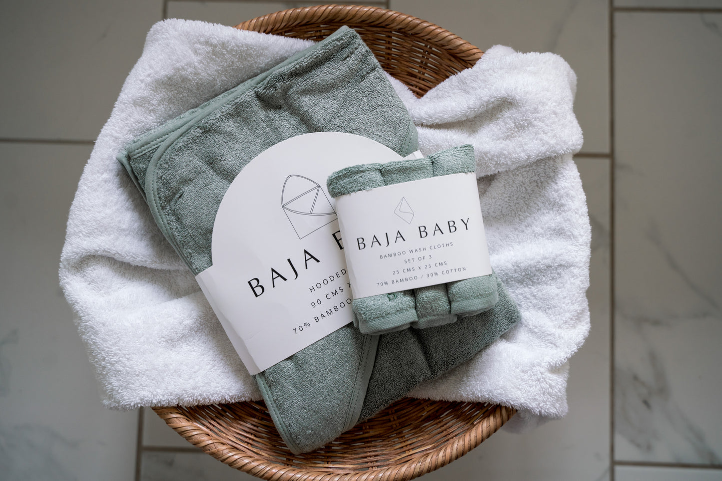 Hooded Towel (Sage)