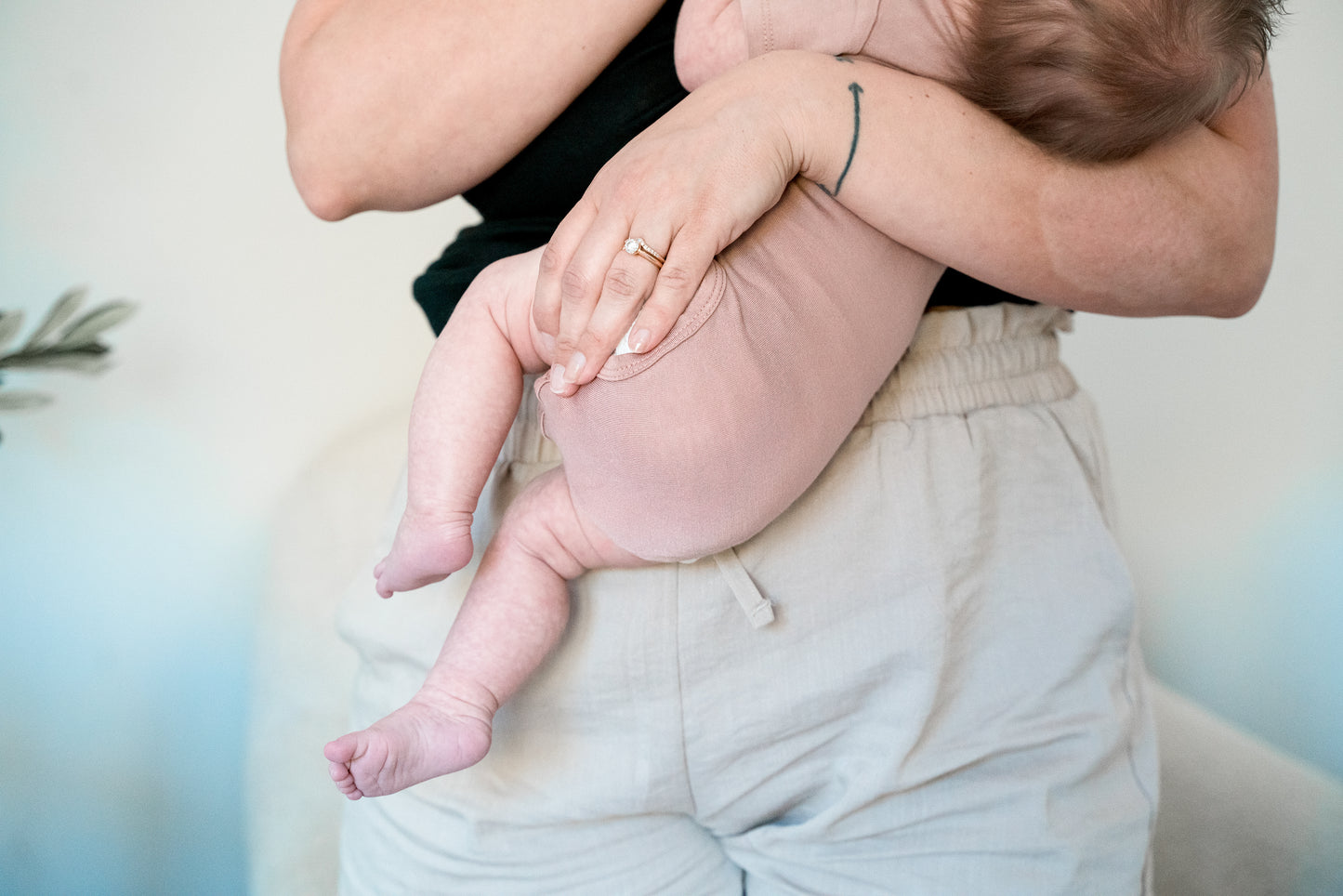 Petal Pink Short-Sleeve Bamboo Bodysuit
