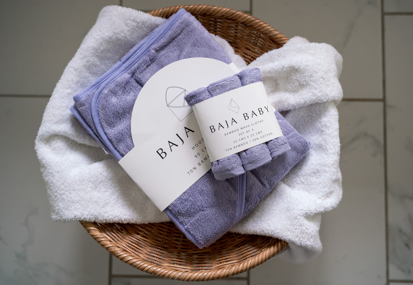 Lavender Bamboo/Cotton Wash Cloths (3 Pack)