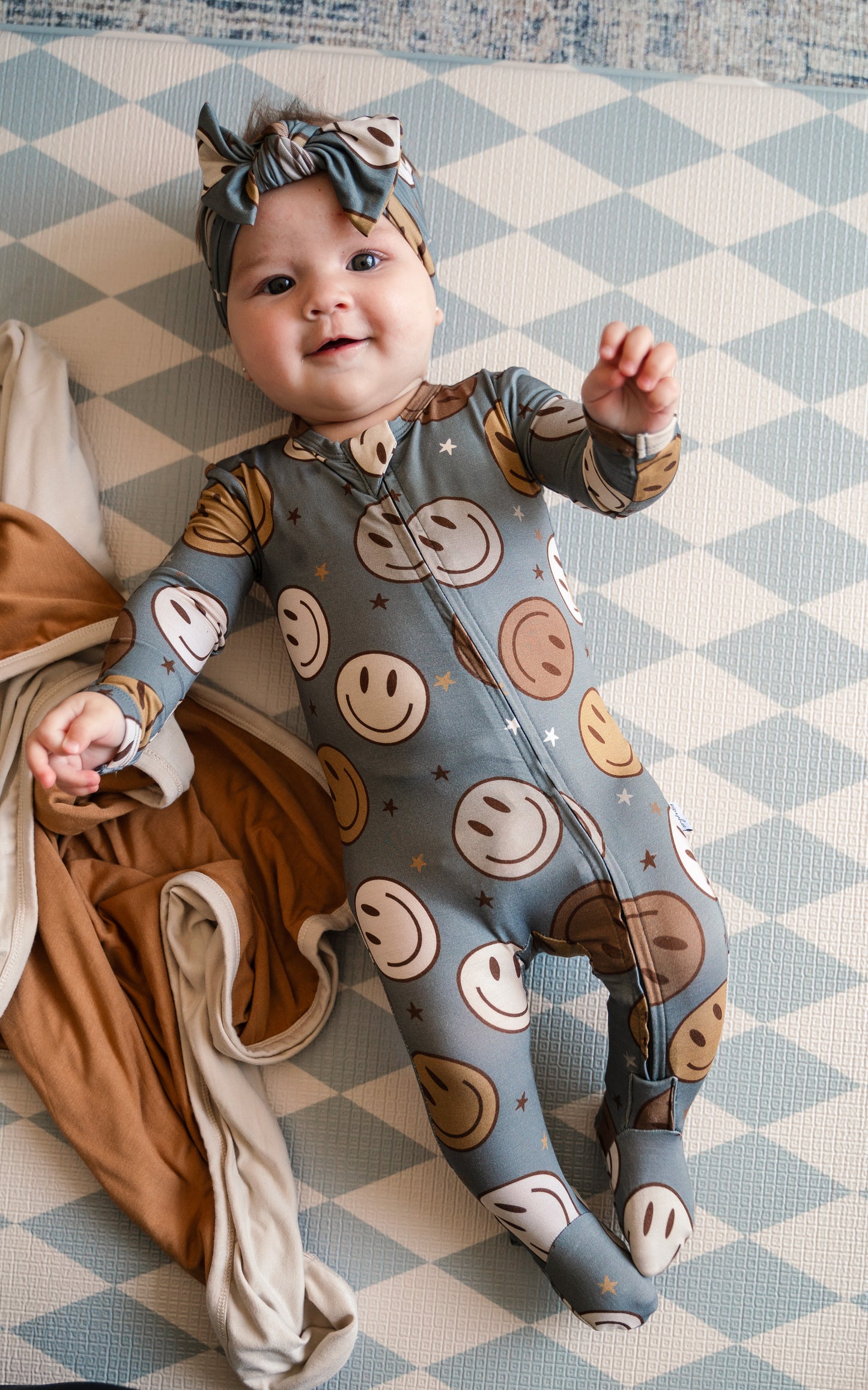 Footed Sleeper-Smileys