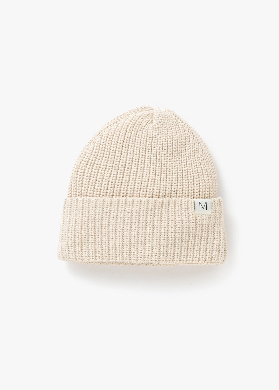 Vanilla Chunky Knit Beanie