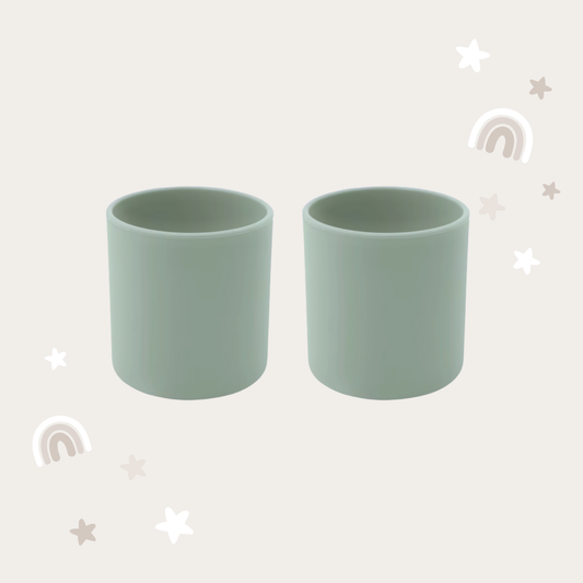 Toddler Dinnerware Cups - Sage