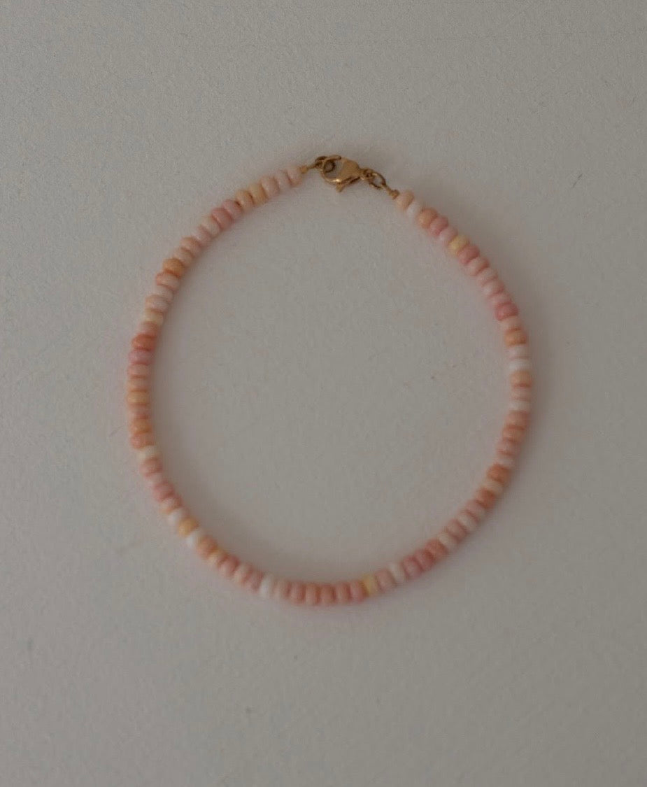 Peach Anklet