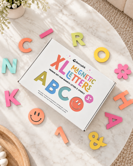 XL Oversized Soft Foam Magnetic Letters & Symbols 75pc Set