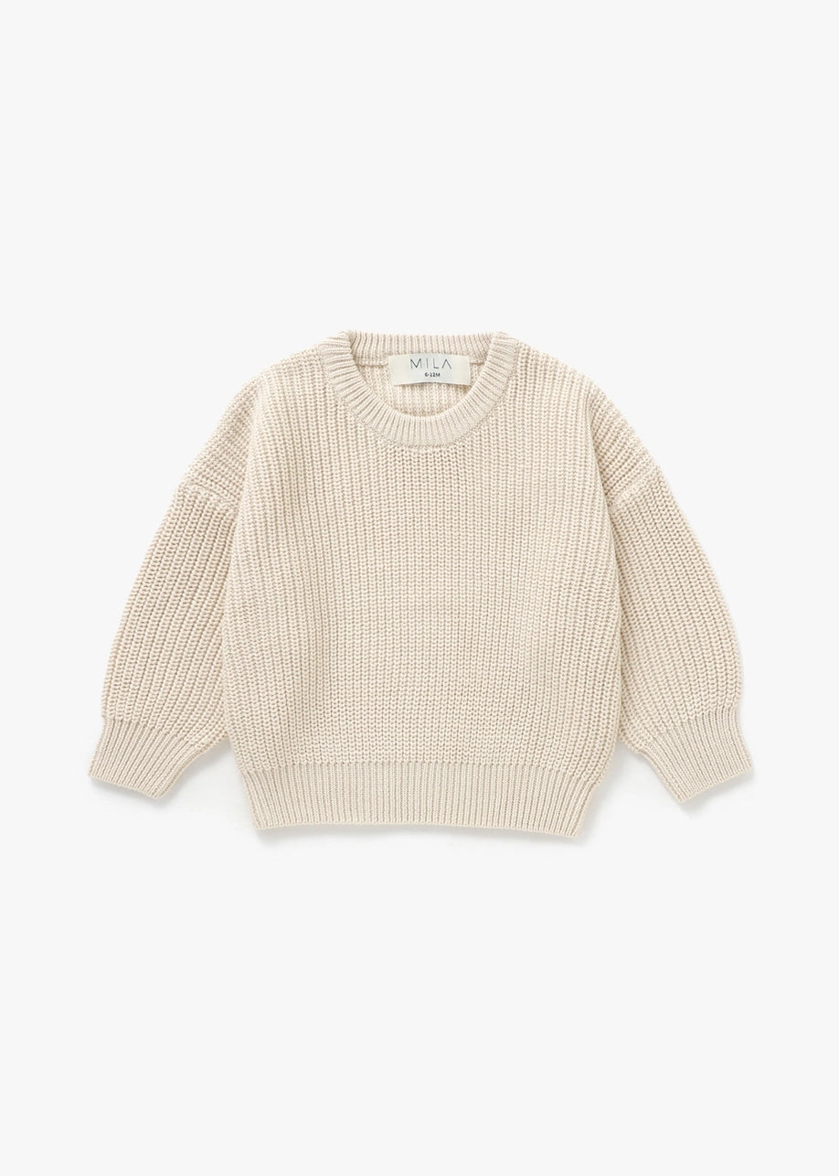 Vanilla Chunky Knit Sweater
