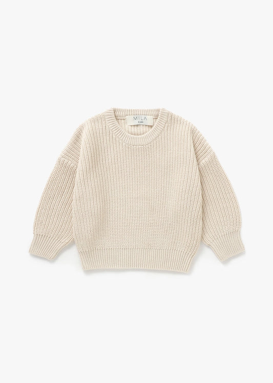 Vanilla Chunky Knit Sweater