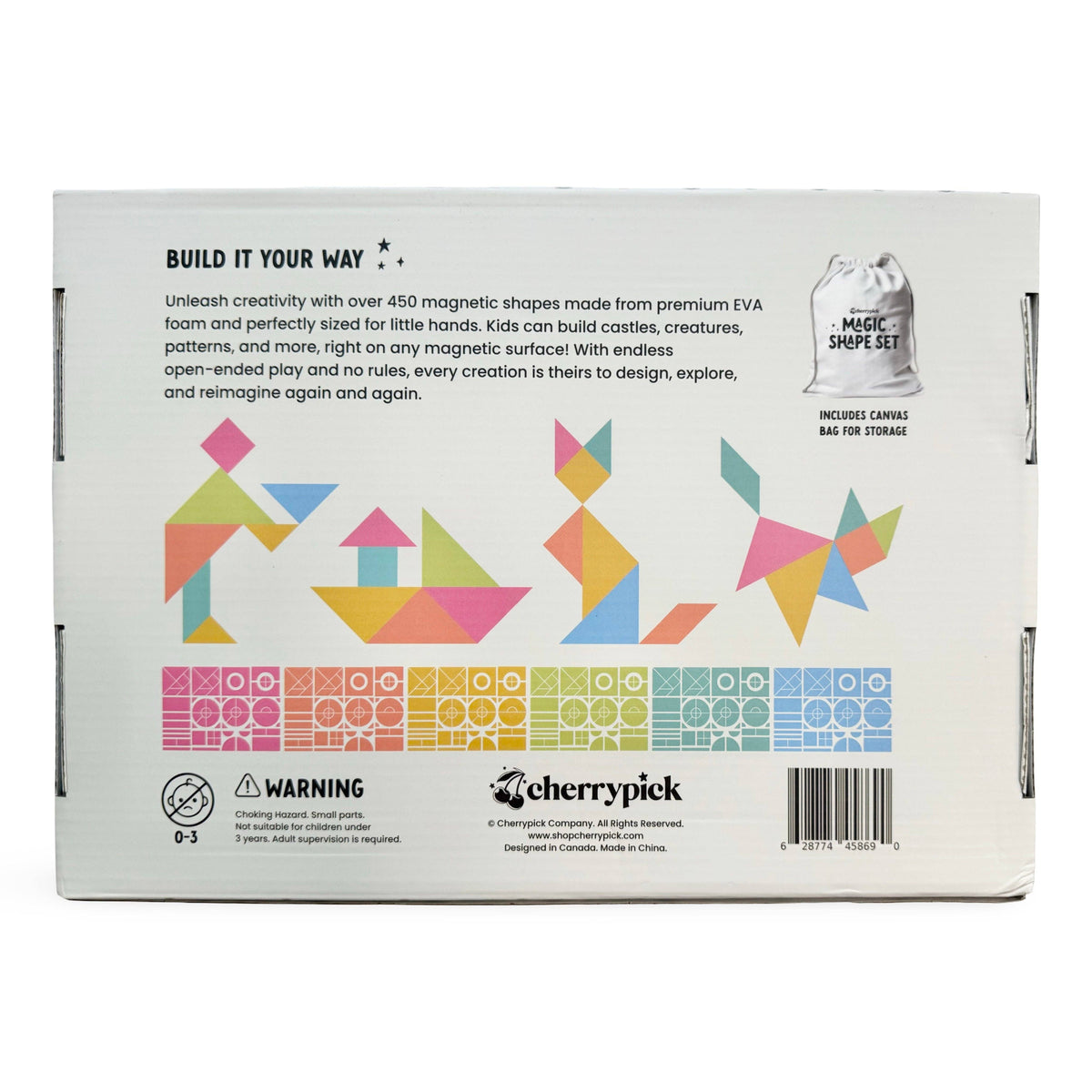 Magic Shape Set - Soft Foam Magnetic Shapes for Building and Play