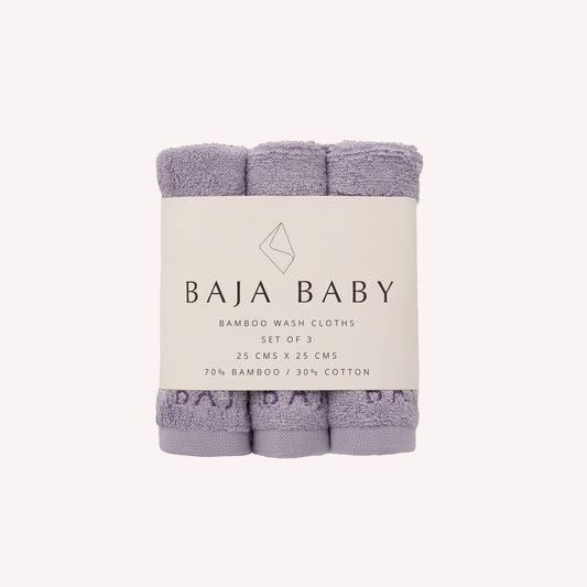Lavender Bamboo/Cotton Wash Cloths (3 Pack)