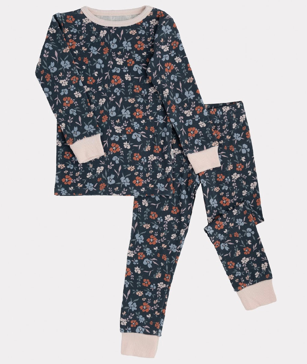 2-Piece Bamboo Set- Midnight Floral