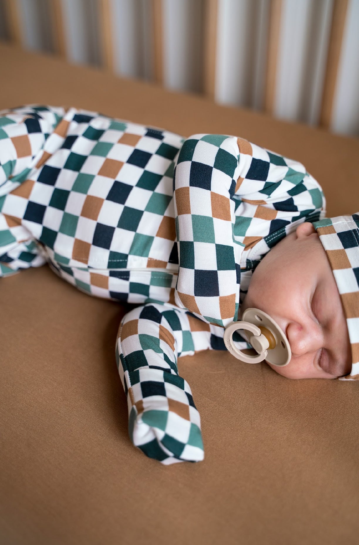 Footed Sleeper-Multi Check