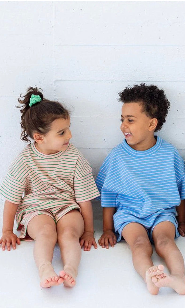 Cotton Striped Two-Piece Sets