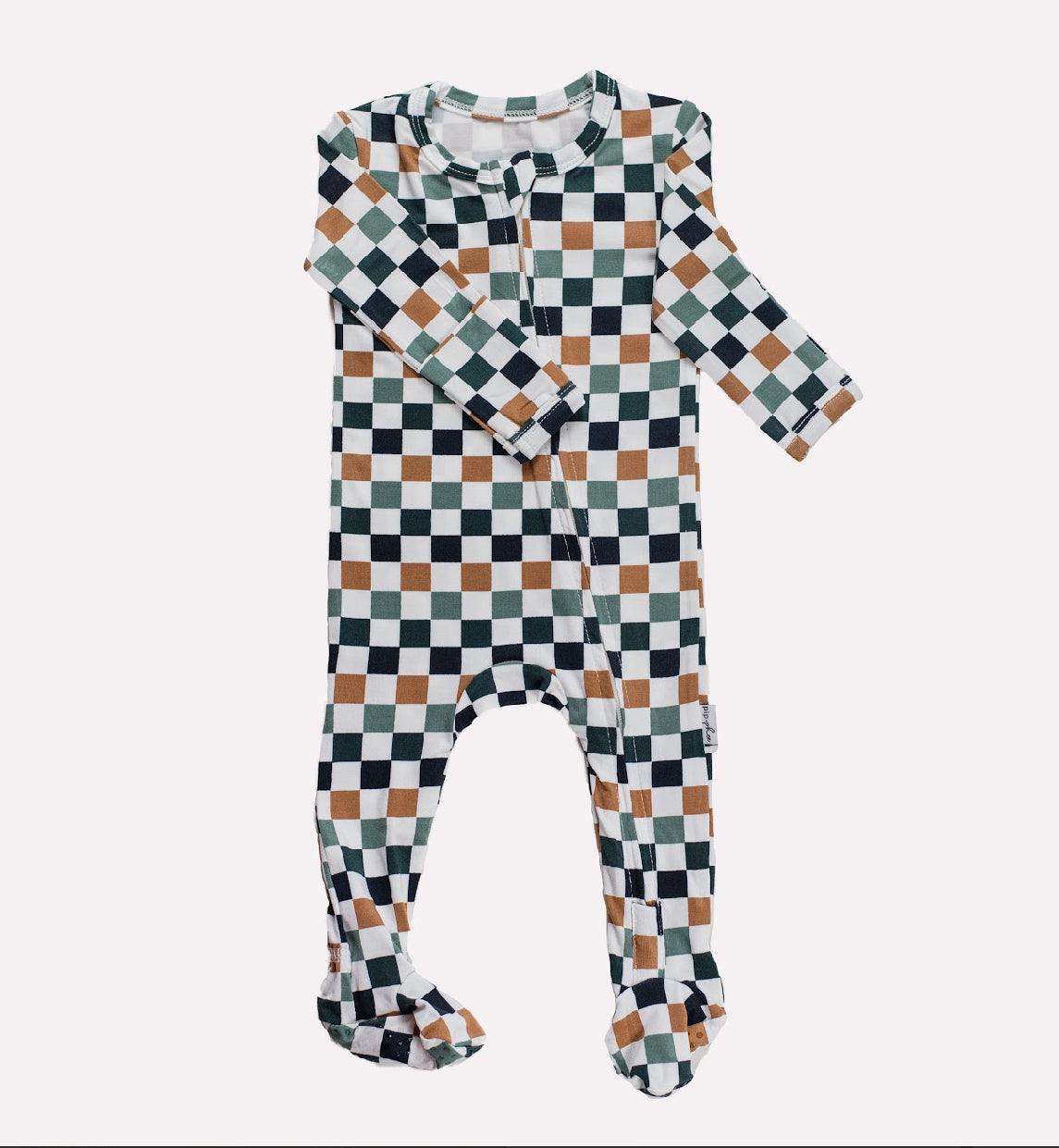 Footed Sleeper-Multi Check