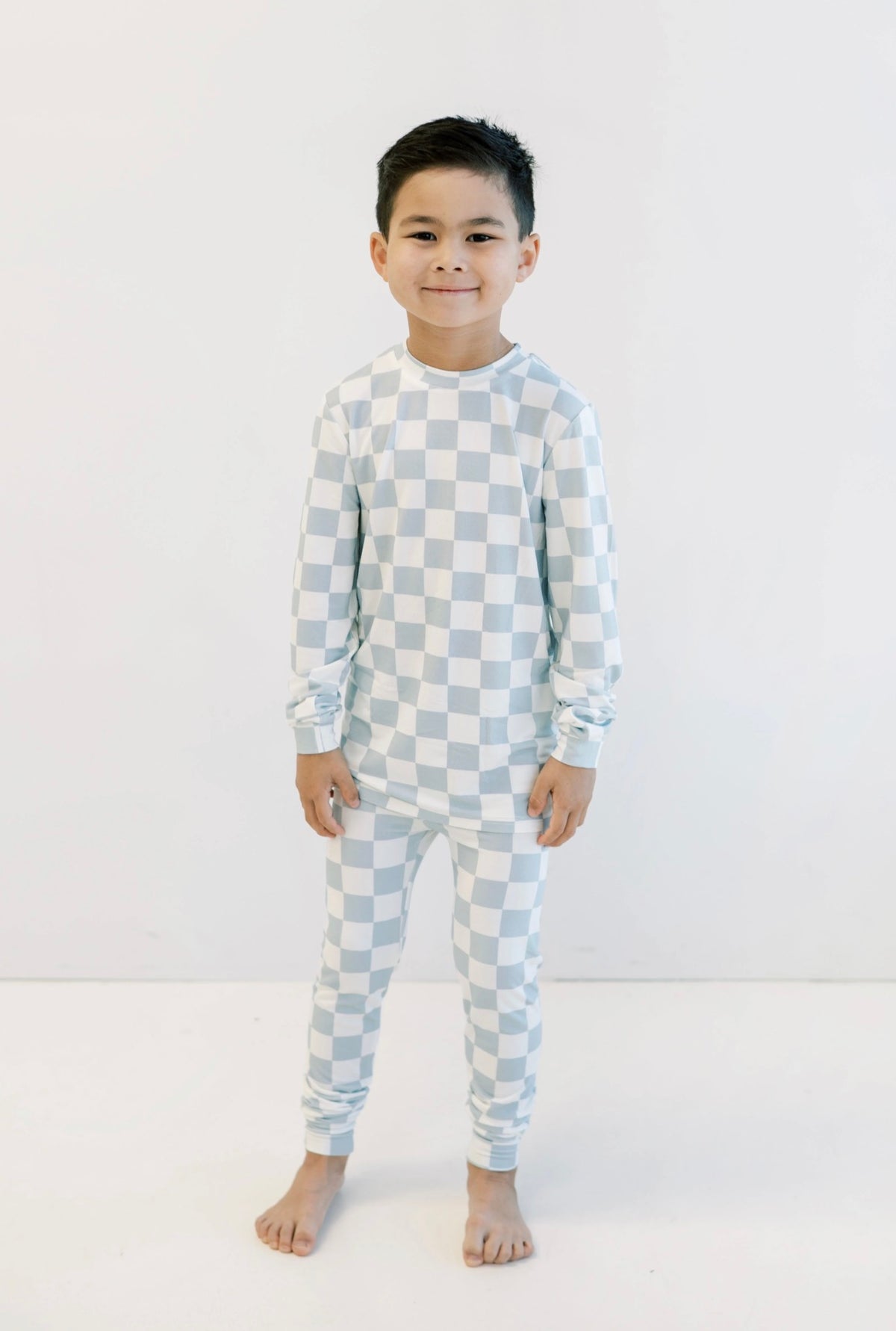 *Pre-Order* Bamboo Lounge Set- Pearl Checker