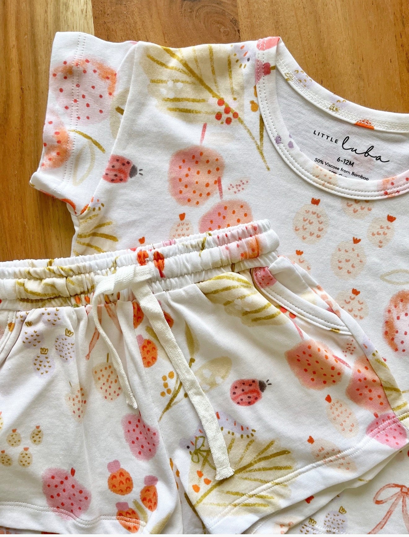 Bamboo Short Set- Dreamy Garden