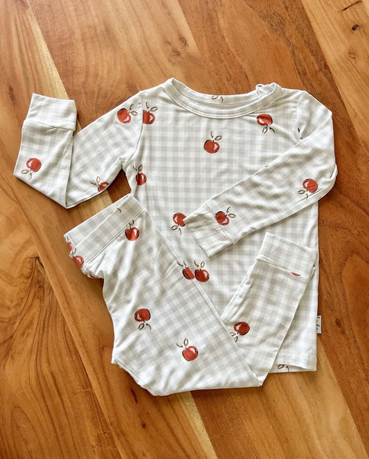 Bamboo PJ Set- Apple Pie