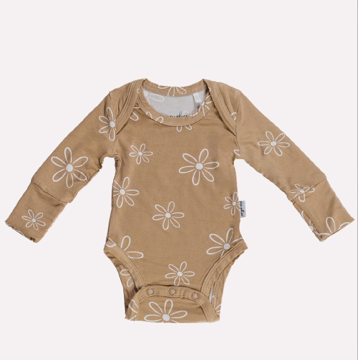Cafe Floral Bamboo Long Sleeve Onesie
