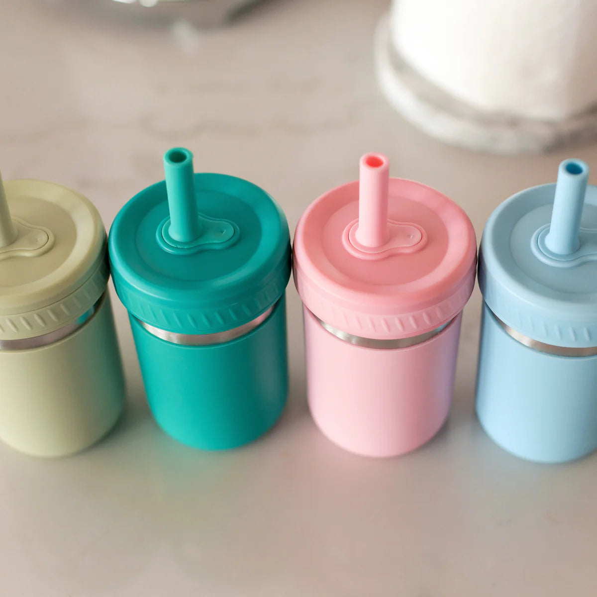 Stainless steel spill-proof cups (4 Pack)