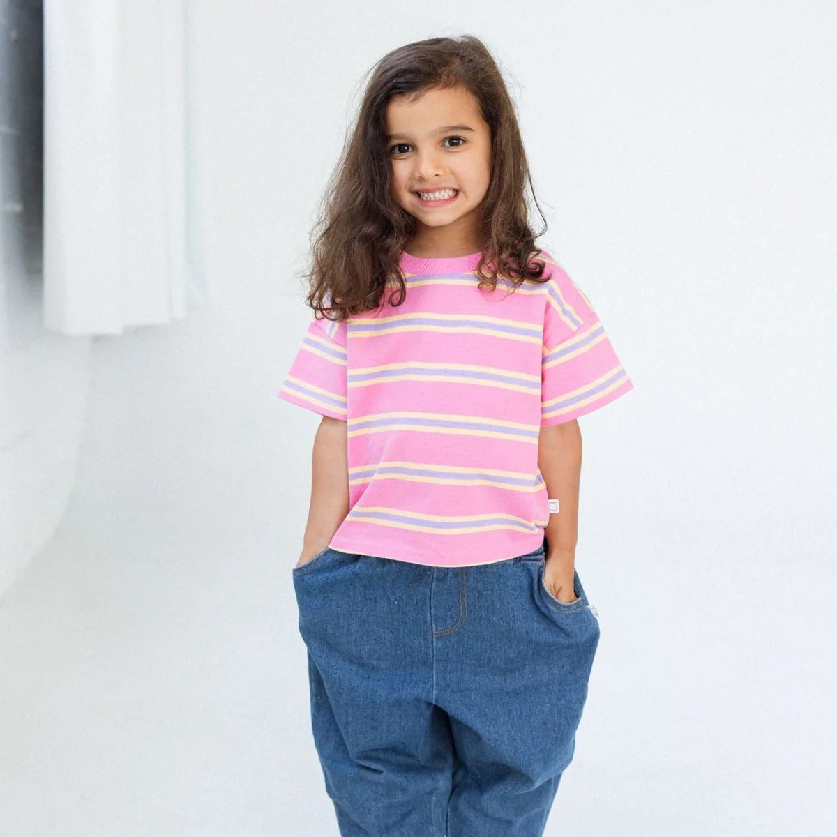 Mini Matching Striped Tees