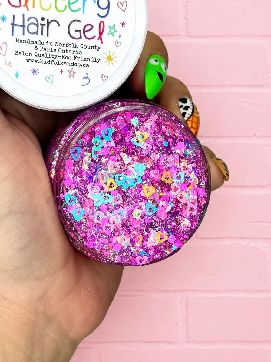 Glittery Hair Gel