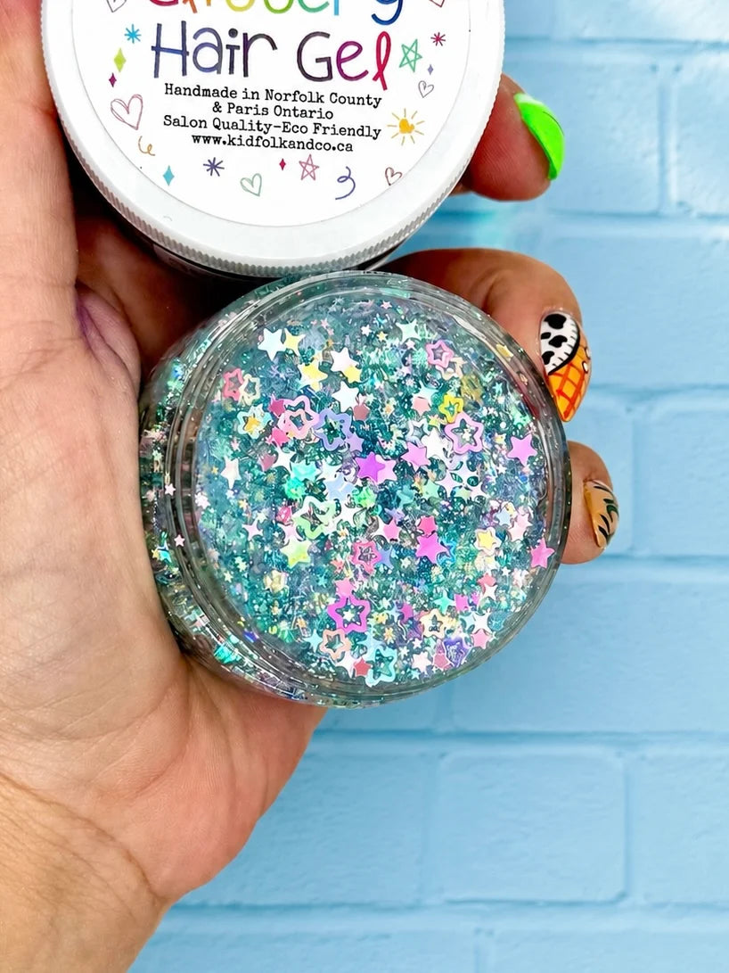 Glittery Hair Gel