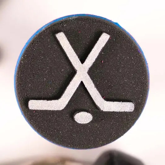 Hockey Puck-Bath Bomb with Shoe Charm