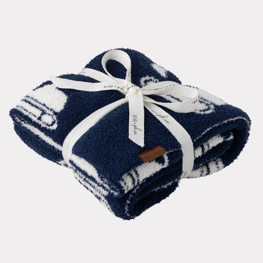 Toddler Size Plush Blanket- Diggers