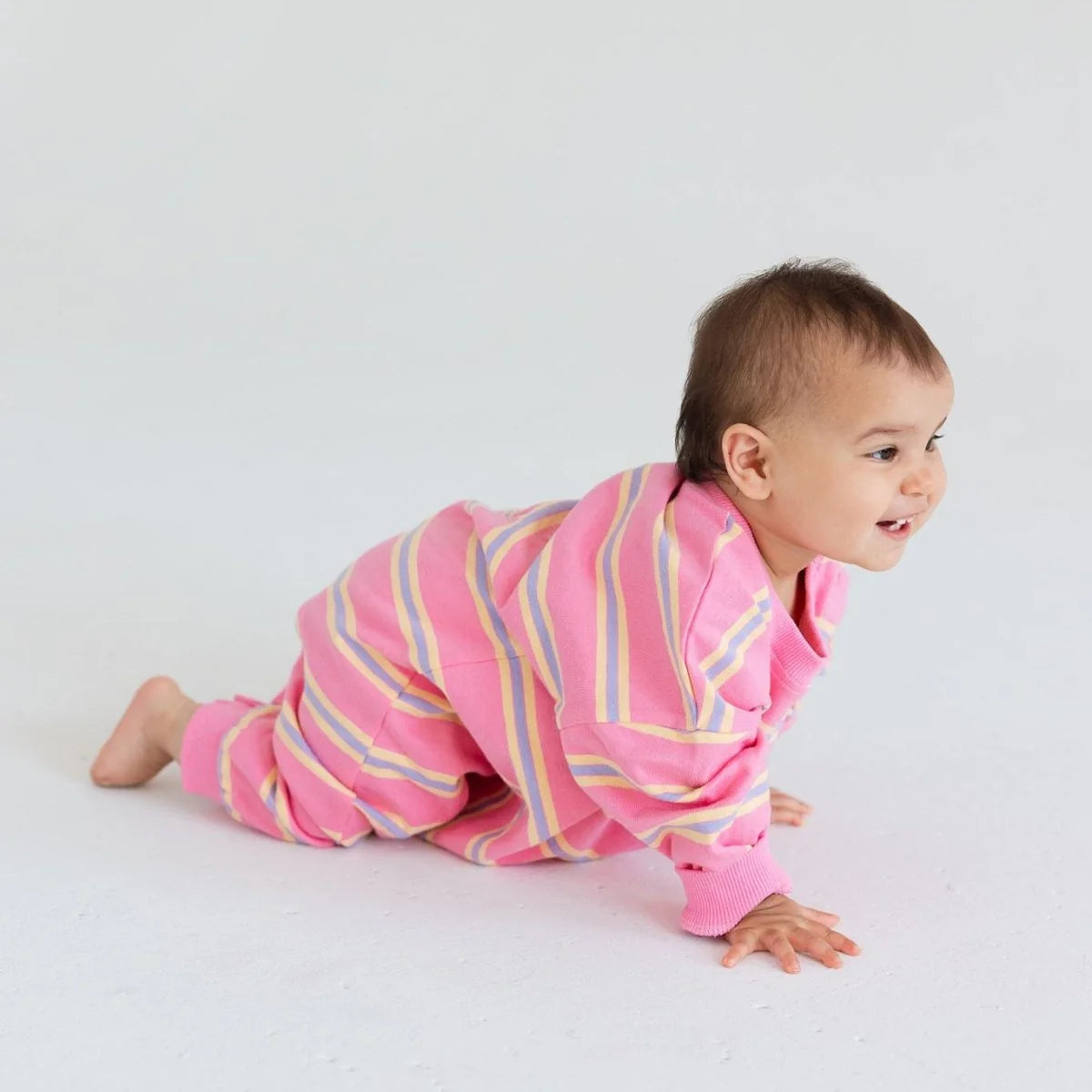 Mini Matching Striped Romper