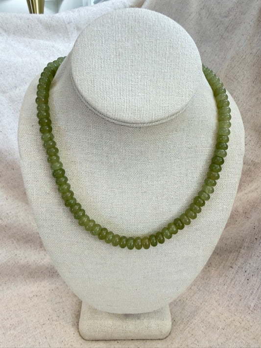 Palm Green Chunky Necklace