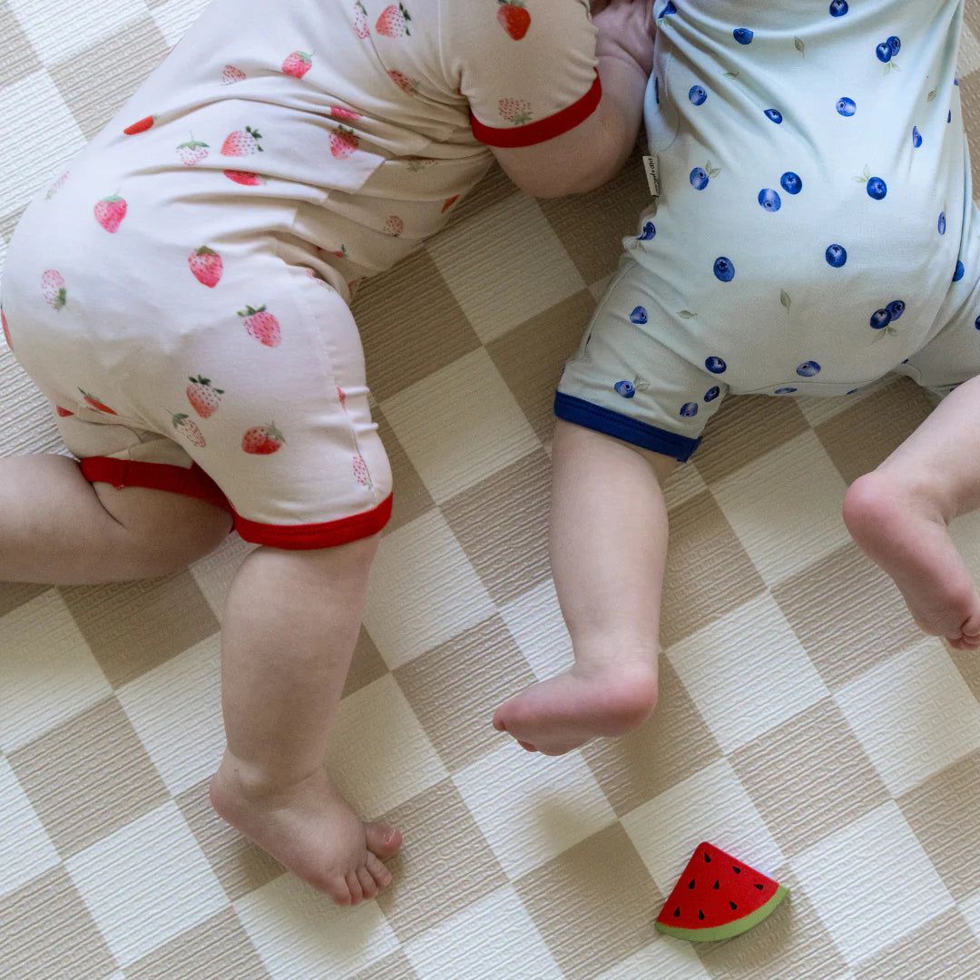 Bamboo Shortie Playsuit- Berries