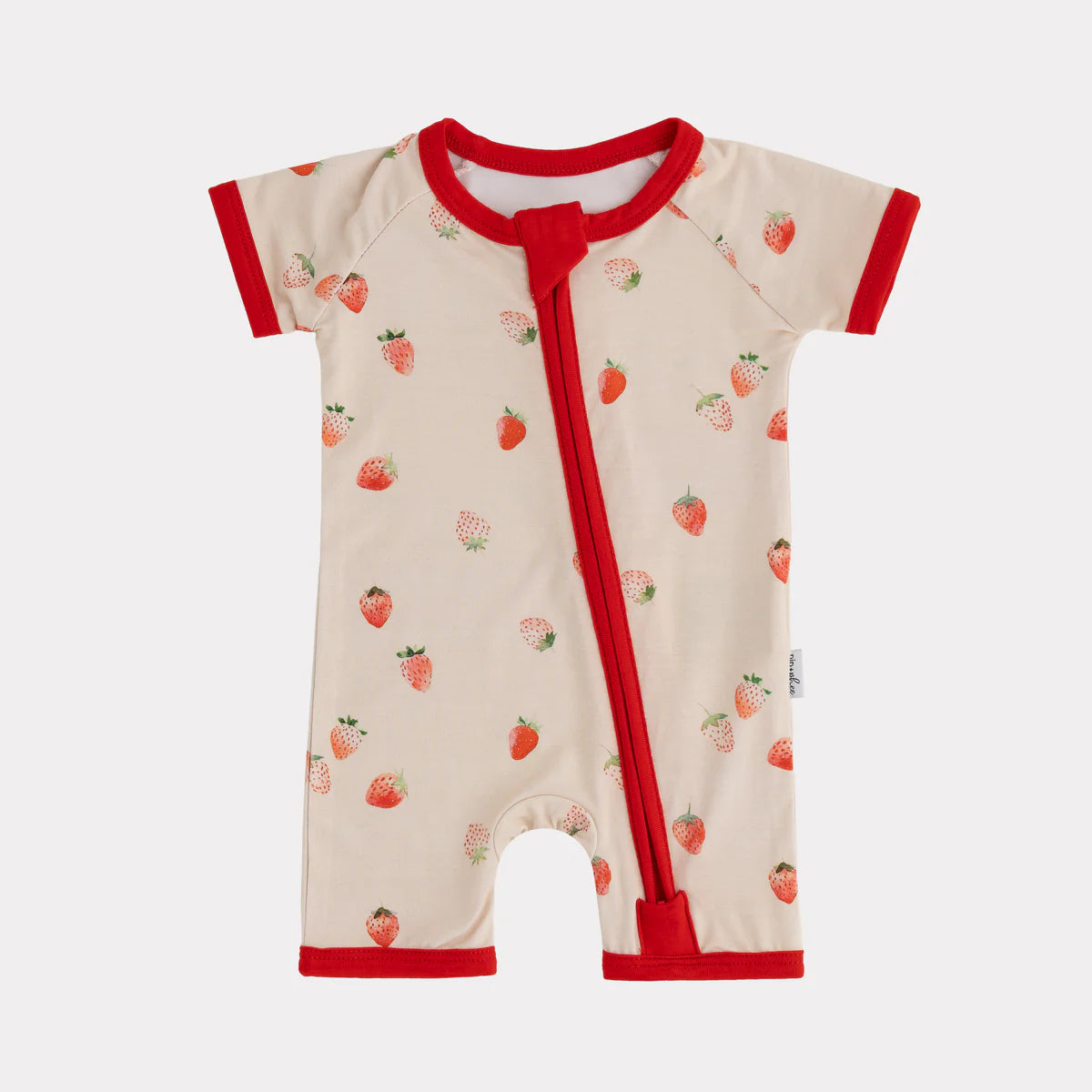 Bamboo Shortie Playsuit- Berries