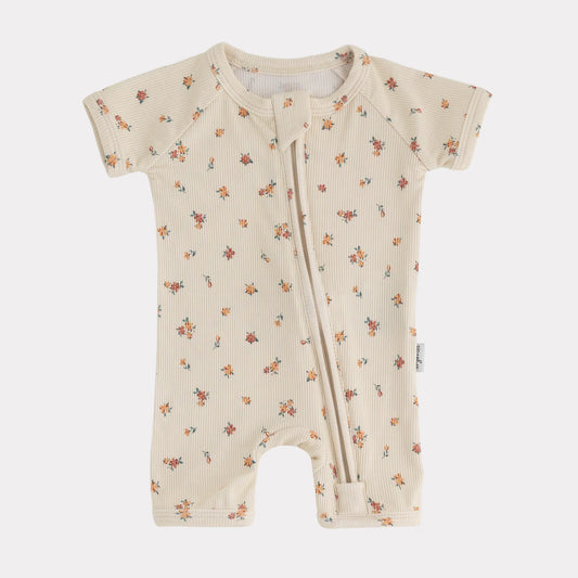 Bamboo Shortie Playsuit- Sunrise Floral