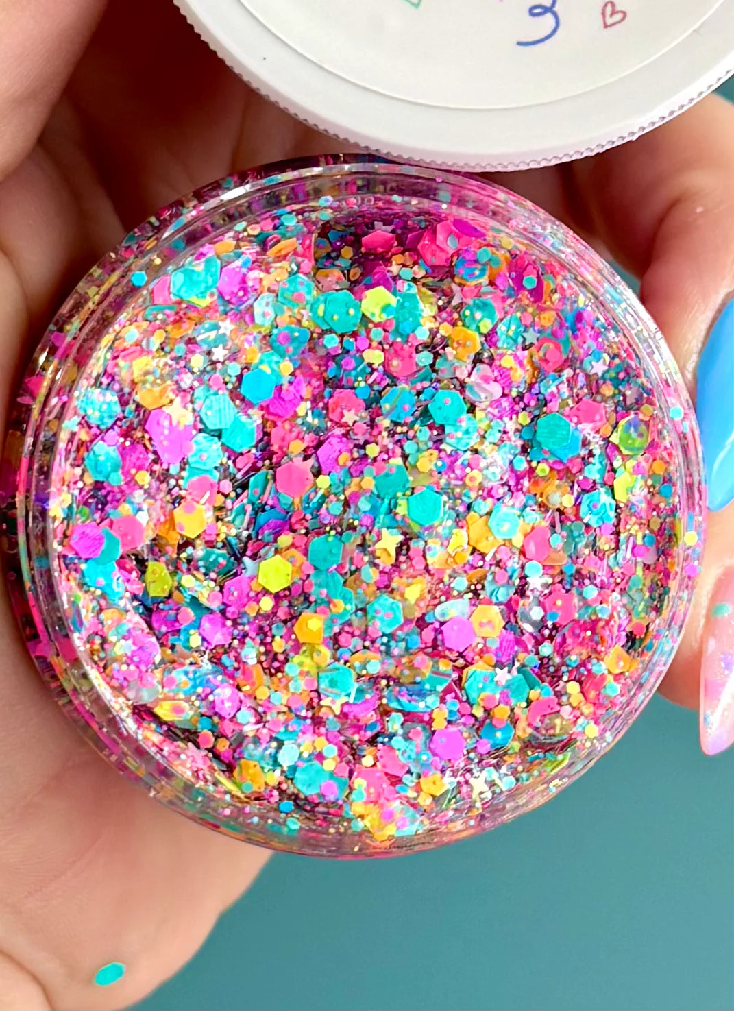 Glittery Hair Gel