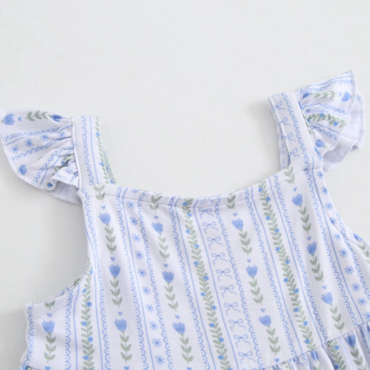 Something Blue Peplum Top