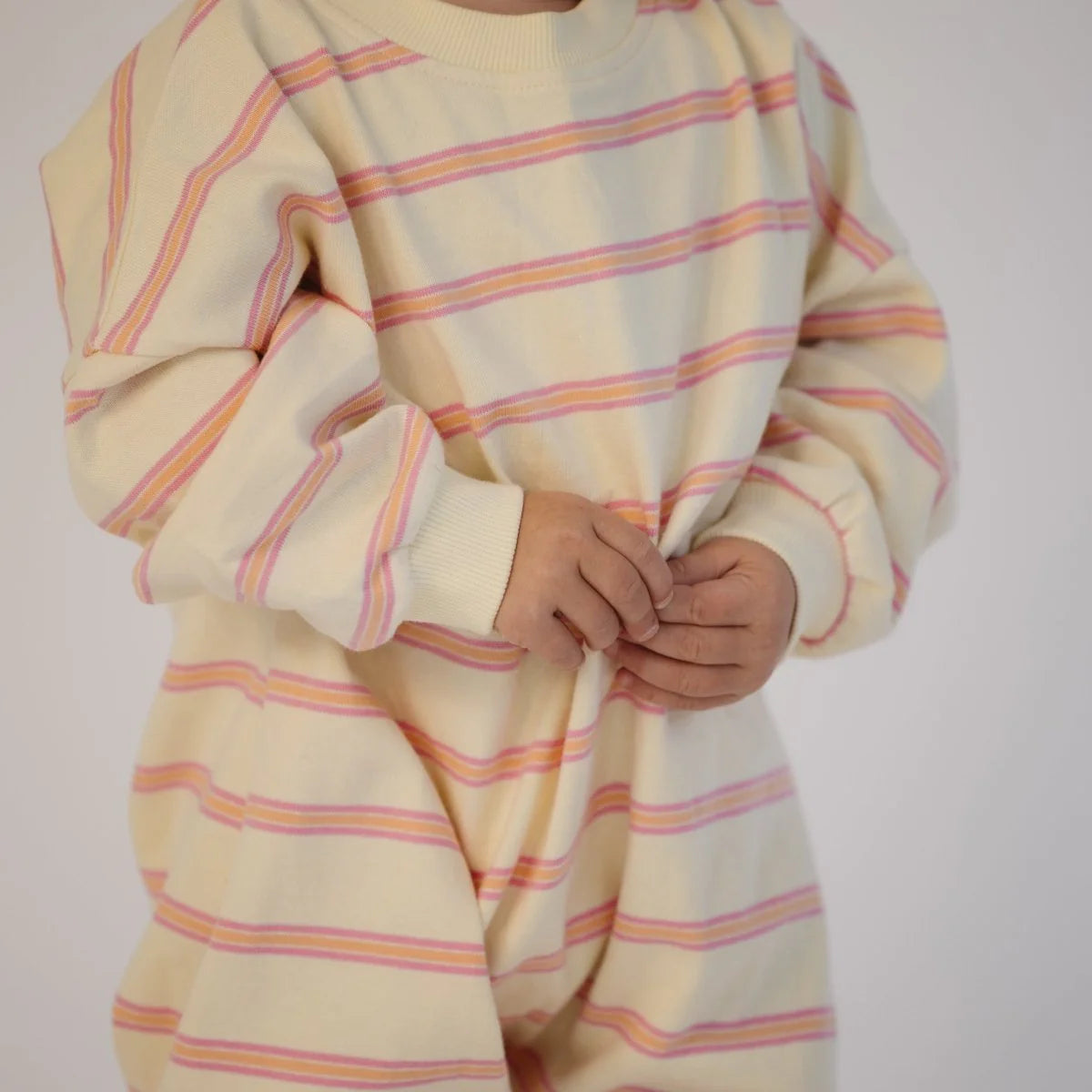 Long Sleeve Striped Romper