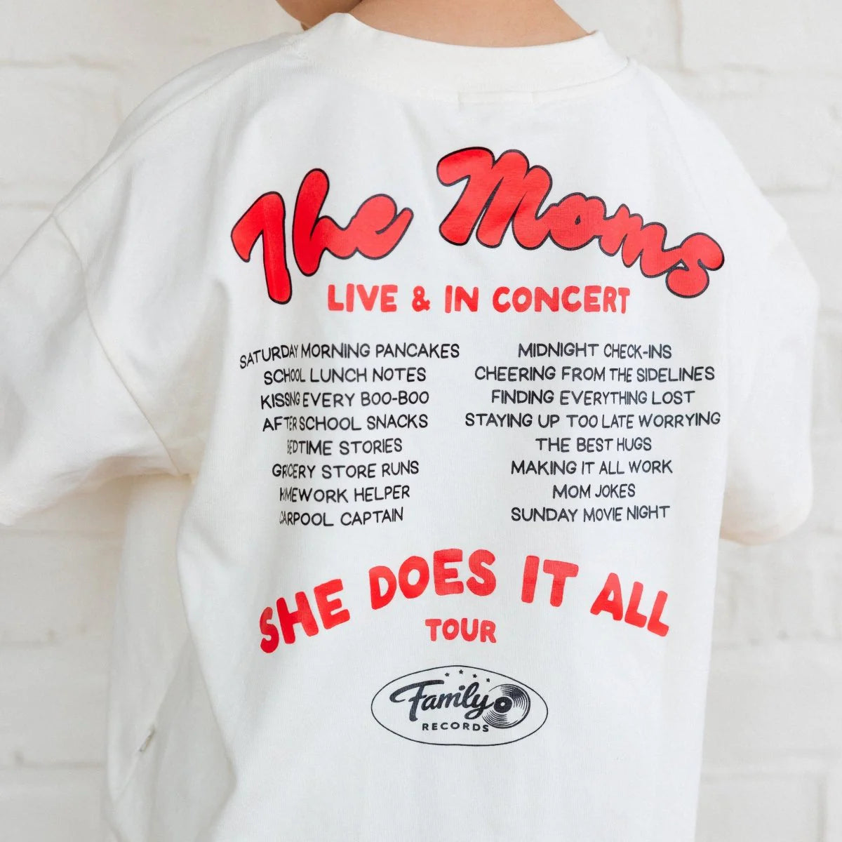 Moms World Tour Organic Cotton Tee