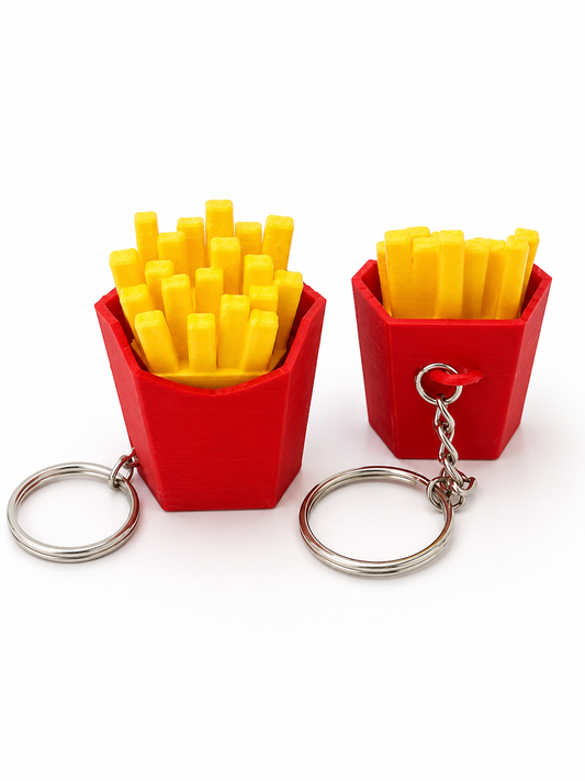 French Fry Fidget Clicker Keychain