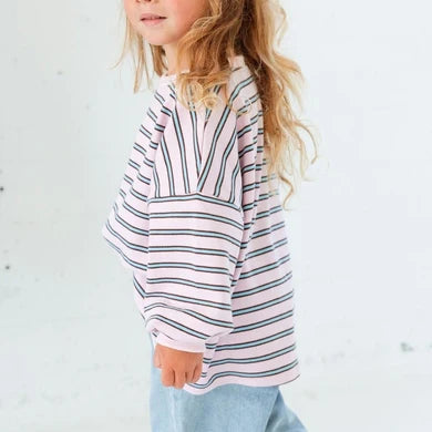 Mini Matching Striped Crew