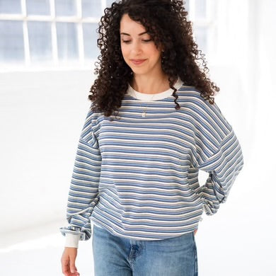 Mama Matching Striped Crew