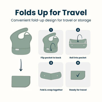 Mess-Proof Easy Bib- 3 Pack